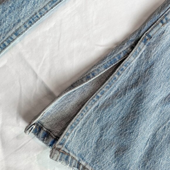 Abercrombie & Fitch High Rise 90s Relaxed Split Hem Jeans - Picture 5 of 9